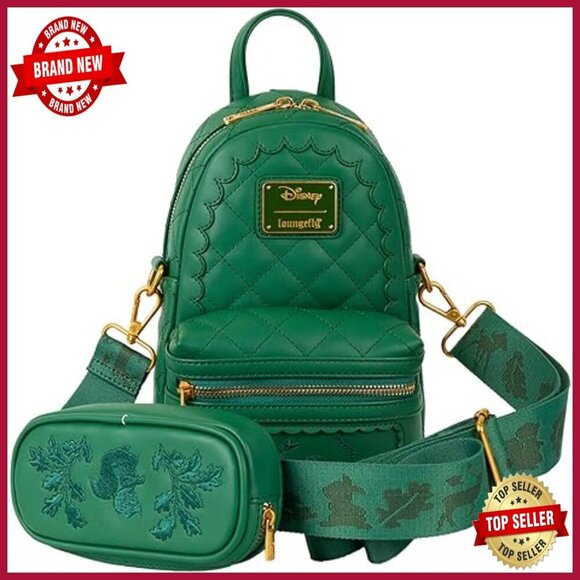 Handbags - Convertible Sling Bag with Zippered Pouch, Quilted Faux Leather